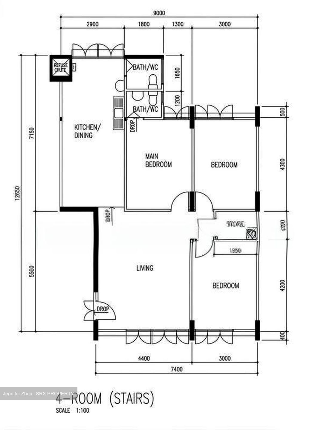 Blk 56 BLANGAH VIEW (Bukit Merah), HDB 4 Rooms #616966561
